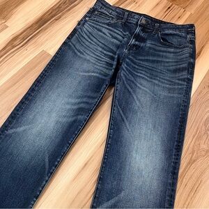 American Eagle Flex Jeans Men’s 32x36 Original Straight Leg Dark Wash Whiskered
